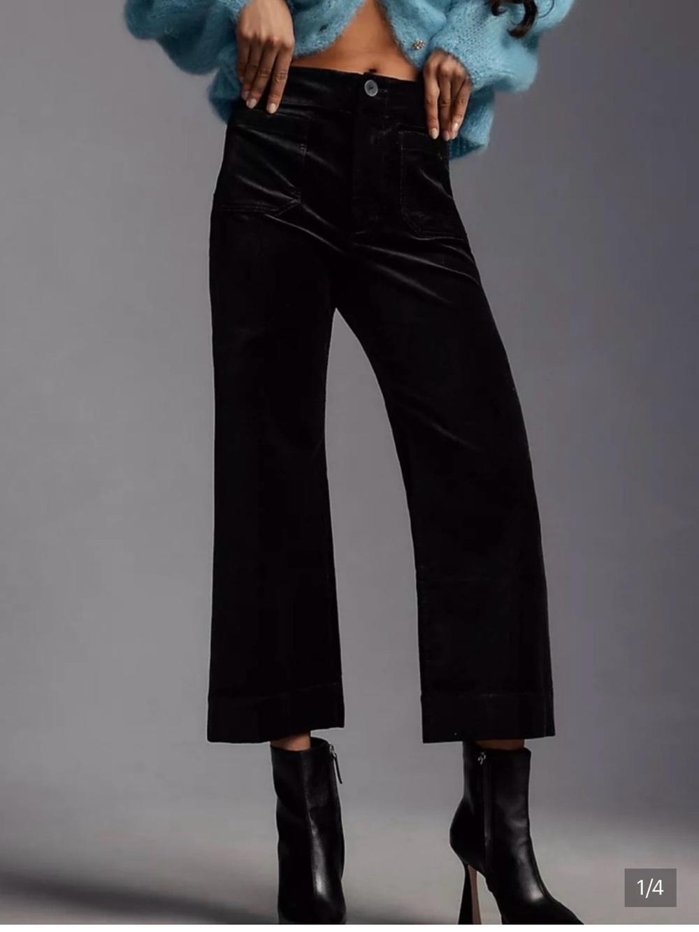 Maeve Colette Wide-Leg Velvet Pants